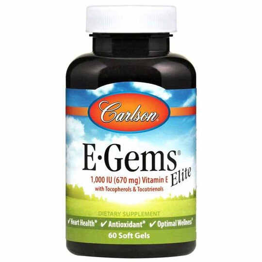 E-Gems Elite 1000 IU Natural Vitamin E, CL
